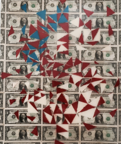 Art - Painting: Campos "Dollar Bills"