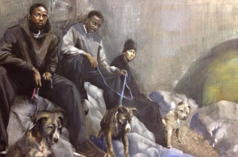Art - Painting: Wu Kang "The Pound"
