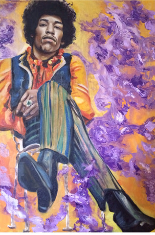 Art  - Painting: Grotewiel "Hendrix 1"