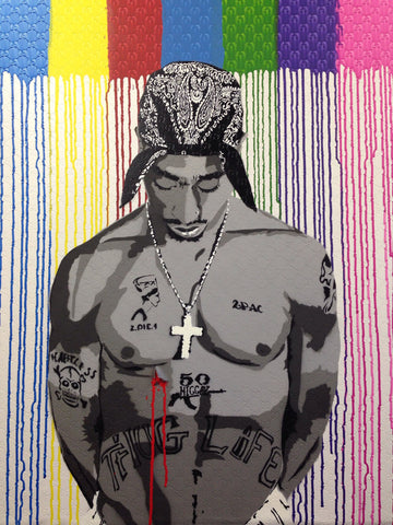 Art - Painting: Hero "Tupac 1"