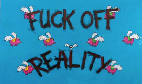 Art - Painting: Campos Brothers "Fuck Off Soccer"