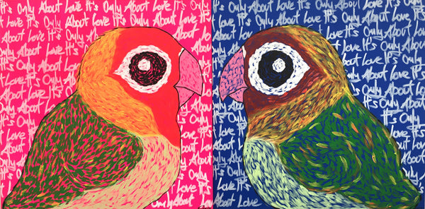 Art - Painting: Campos: "Love Birds"